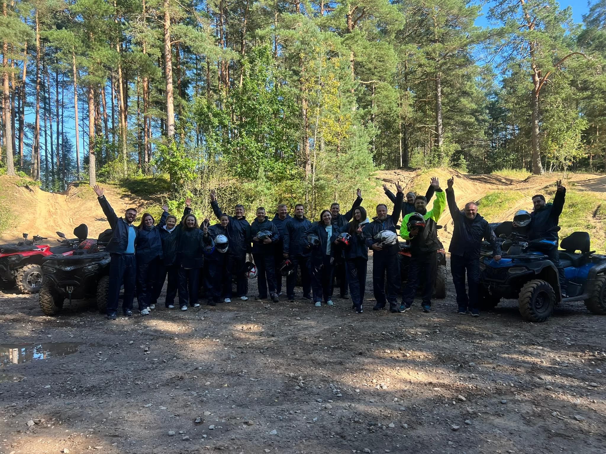 Korporatīvo kvadraciklu izbrauciens