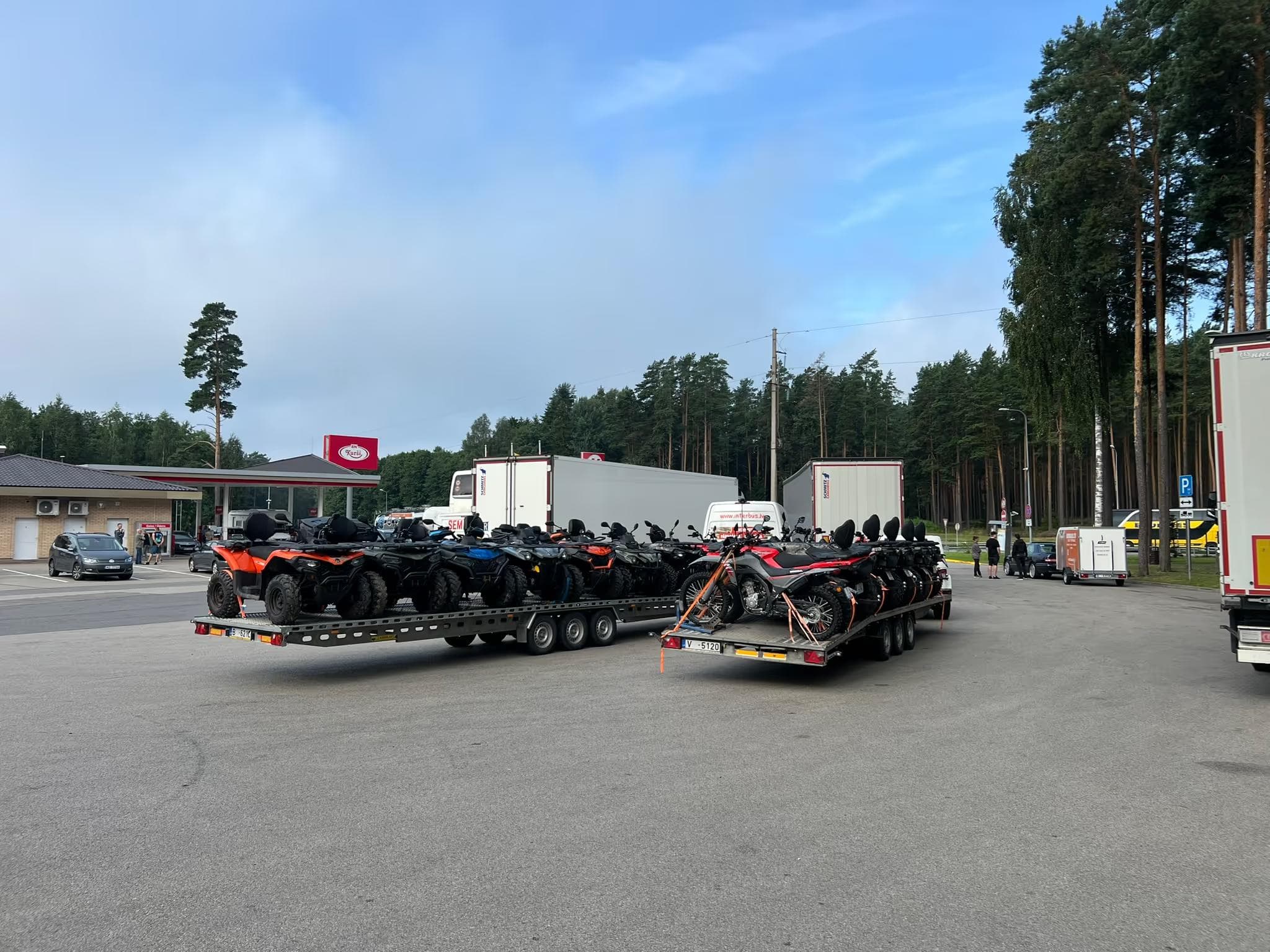 Kvadraciklu piegāde korporatīvajam pasākumam